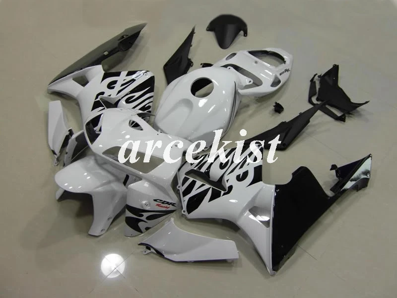 4 подарки ABS мотоцикл обтекатель комплект подходит для CBR600RR F5 2005 2006 05 06 cbr600 600RR Кузов Набор темно-синий - Цвет: white black