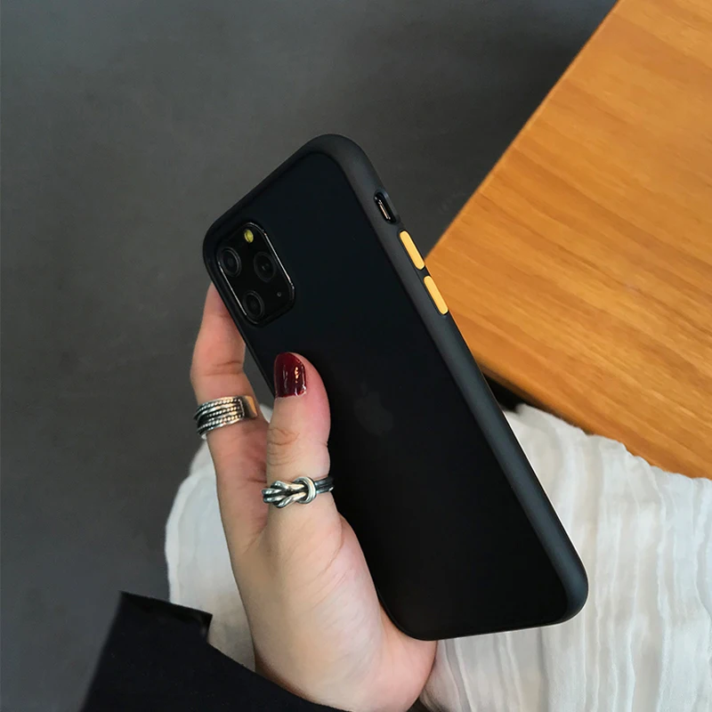 Moskado противоударный чехол для телефона для iPhone 11 X XR XS Max контрастный цвет матовый чехол-накладка для iPhone 7 8 7Plus Жесткий Чехол для ПК