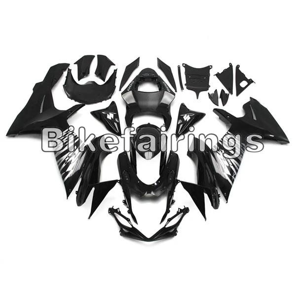 Полный обтекатели для Suzuki GSXR600 GSXR750 K11 2011 2012 2013 впрыска ABS Мотоциклетный кузов блеск белого и серебристого цвета