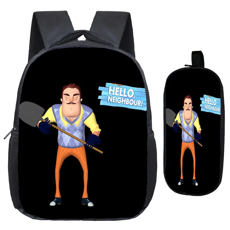 Милый рюкзак Hello neigher, школьные сумки, отличное качество печати, узор, рюкзак для детей, Детский рюкзак для детского сада с ручкой - Цвет: 5