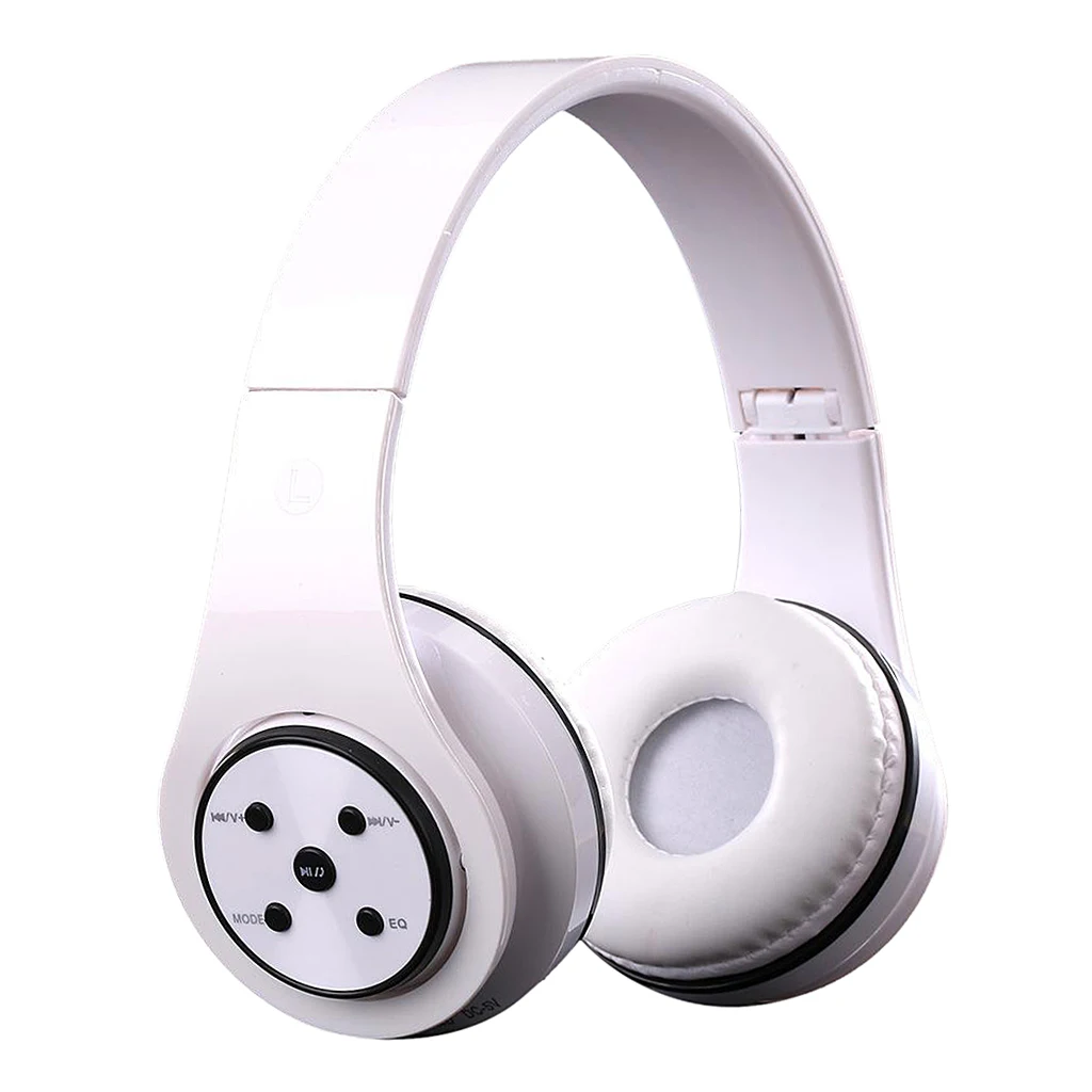 ST6 Head Mounted Wireless Bluetooth Headphone Stereo Over Ear Volume Control Foldable Headset for Boys Girls with Microphone