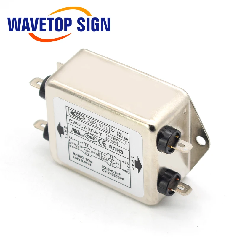 CANNY WELL CW4L2 20A T EMI однофазный Двухсекционный фильтр мощности 10A 6A T|filter|filter powerfilter emi |