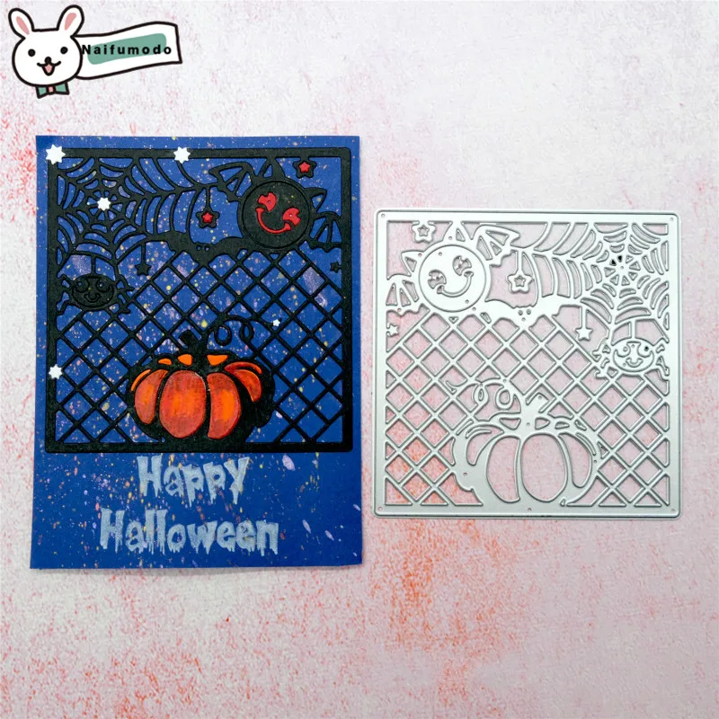 

Naifumodo Halloween Cutting Dies Pumpkin Bat Vampire Metal Dies Scrapbooking Album Card Making Embossing Stencil Die Decoration