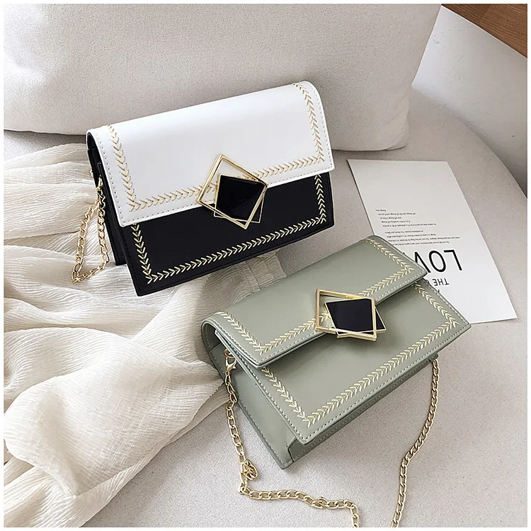 

High Grade Sense France Non-mainstream Bag Women's 2020 Summer New Style Fashion Korean-style Versatile Shoulder Bag Chain Squar