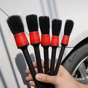 

5pcs Car Detailing Brush Auto Cleaning Brushes Universal Wheel Dashboard Air Outlet Auto Detail Clean Tools Car Wash Accessories
