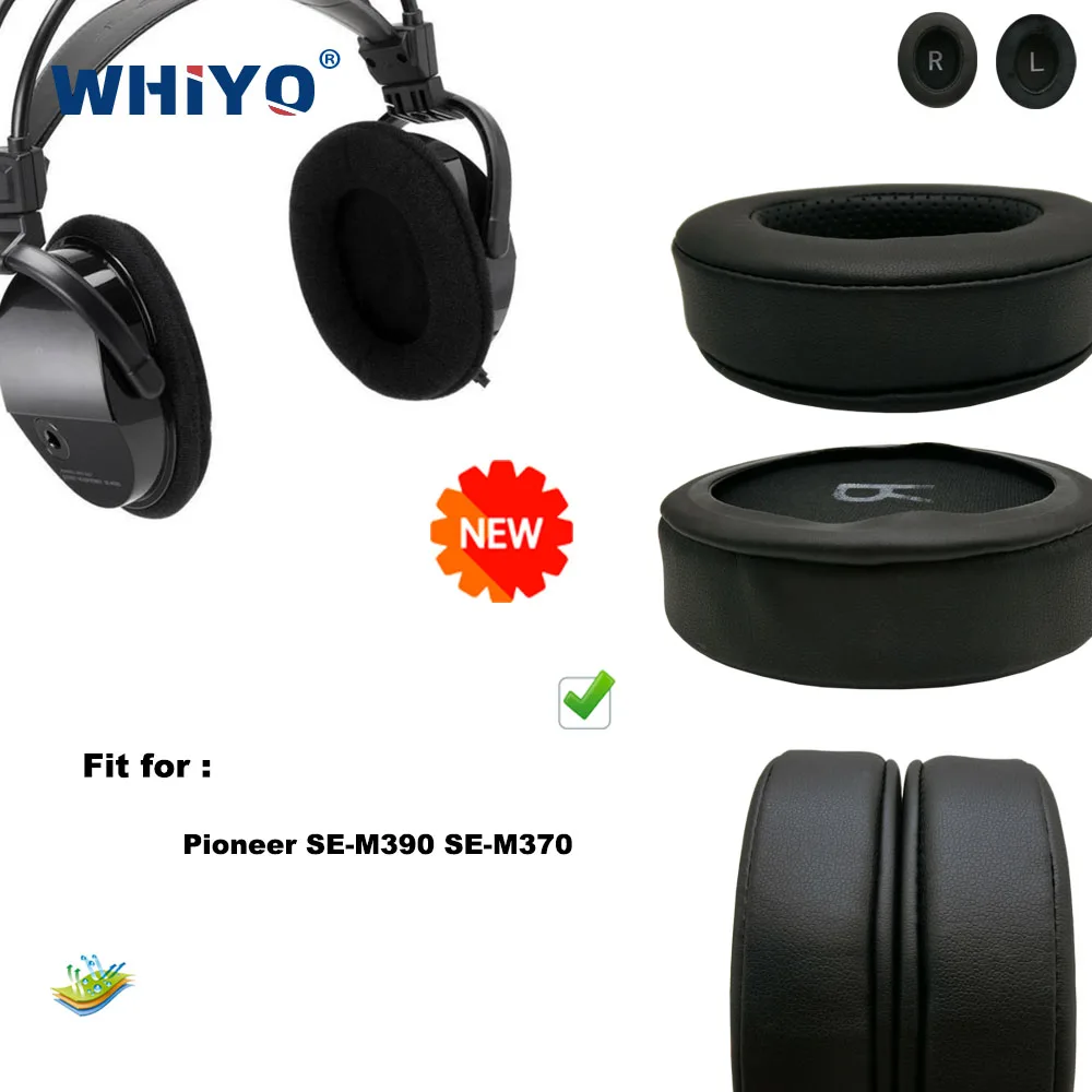 

New Upgrade Replacement Ear Pads for Pioneer SE-M390 SE-M370 Headset Parts Leather Cushion Velvet Earmuff Earphone Sleeve Cover