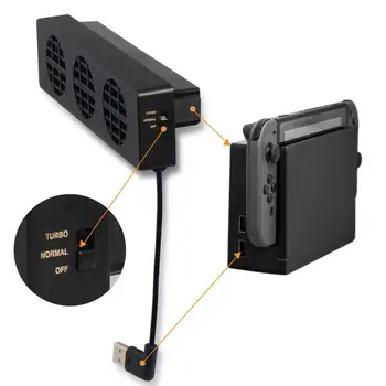 

1 PC DC 5V 3-fan 174.54cm External Super USB Cooling Cooler Engine Dissipation Switch Console For Nintendo Fan Heat Base Ma P0F5
