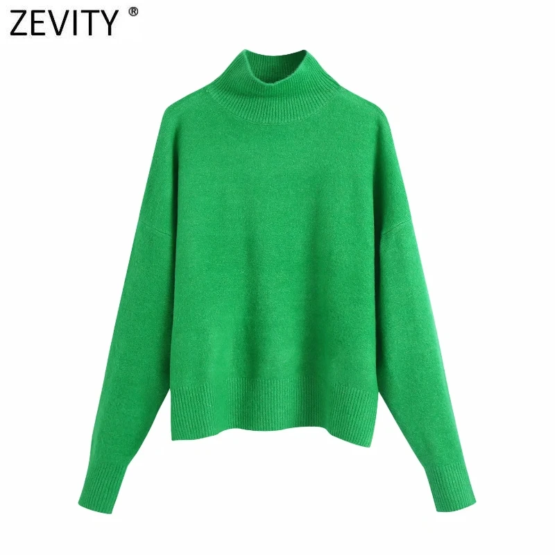 zevity pull manches longues pour col couleur