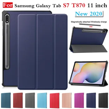 

PU Leather Protective Case For Samsung Galaxy Tab S7 11in T870 T875 2020 Ultra Slim Case Stand Cover Scratchproof Case Cover