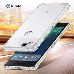 Ultra-Clear Silicone TPU Protective Case for Google Pixel - Transparent Back Cover