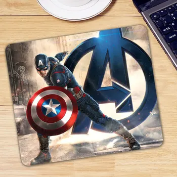 

Marvel Avengers Captain America Gaming Mouse Pad Desk Keyboard Mause Mice Mat Anti-slip Rubber PC Computer Gamer Mousepad