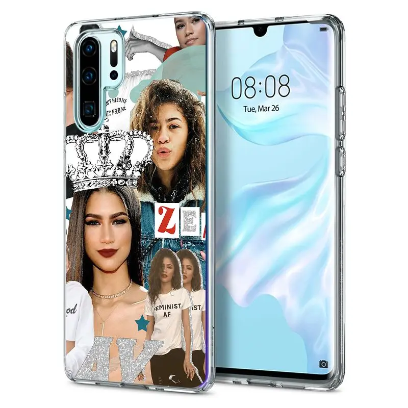 silicone case for huawei phone Euphoria Zendaya Cartoon Trendy Soft Silicon Phone Case For HUAWEI Mate 10 20 30 P10 P20 P30 Lite Plus Pro Funda Cover capa huawei phone cover