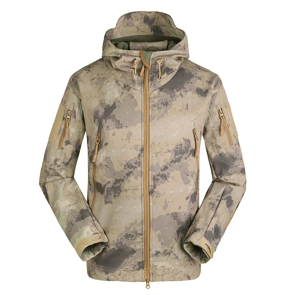 

Military Tactical Men Jacket Shark Skin Soft Shell Waterproof Windproof Windbreaker Jacket Wear Resisting Keep Warm Coat Male