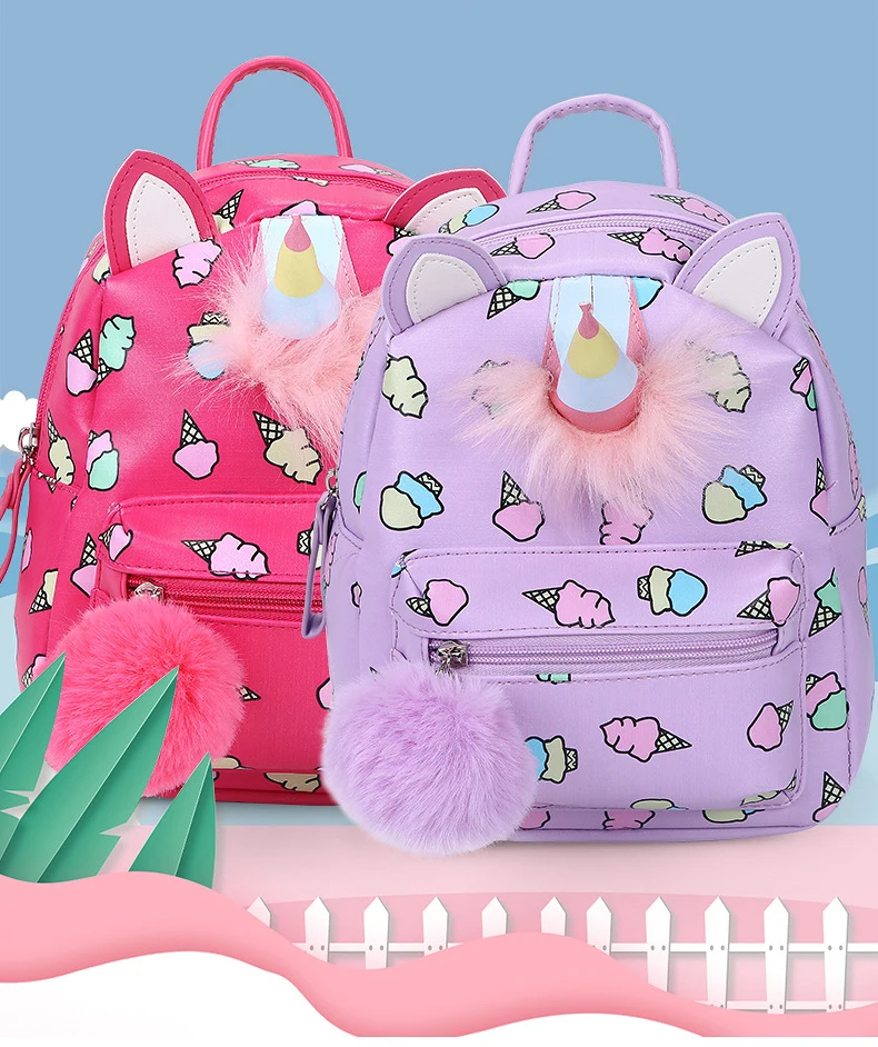 Mini Unicorn Leather Children School Bags