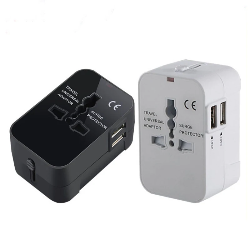 Bakeey All-In-One, Международный адаптер для путешествий, двойной usb-порт, быстрая зарядка, многофункциональный адаптер для iPhone XS, huawei, P30