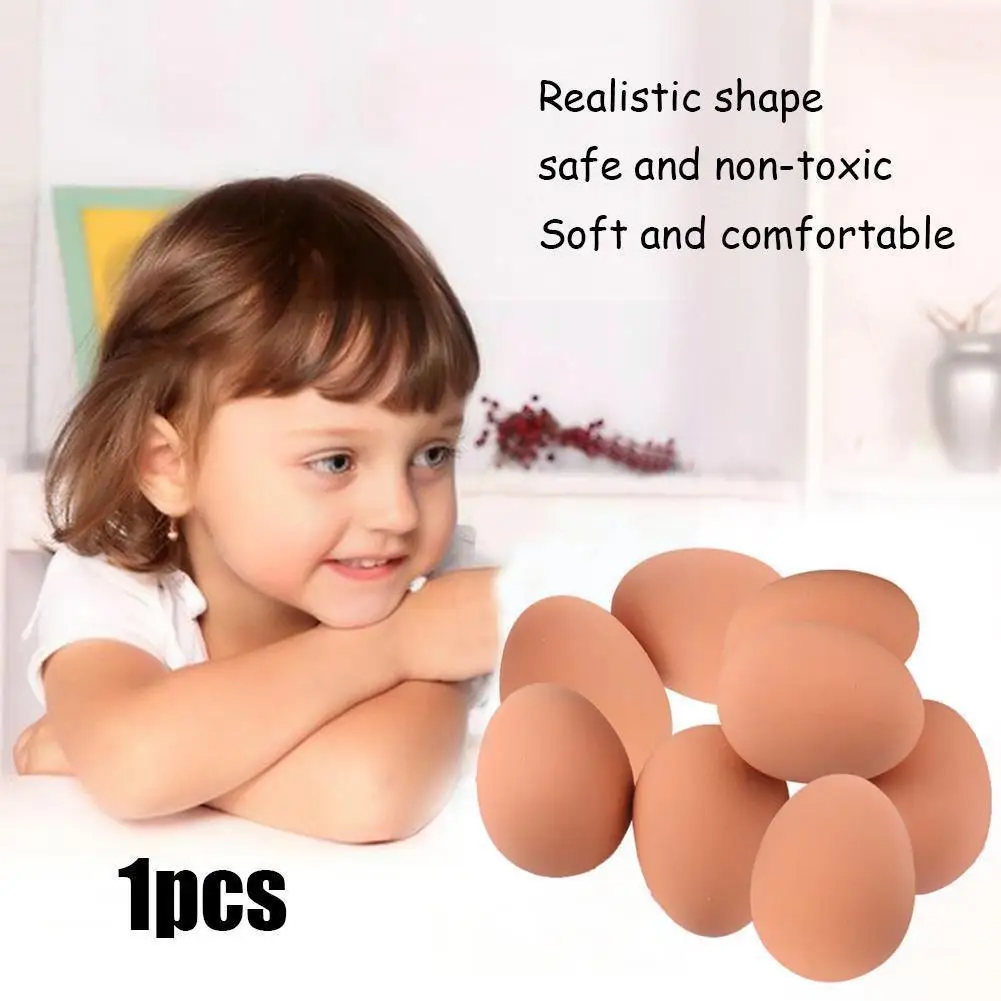 Novelty Simulation Egg Bouncy Ball Fake Rubber Eggs Decoration Prank Toy Balls 1pcs Realistic Bouncing Joke E3A7 | Игрушки и хобби