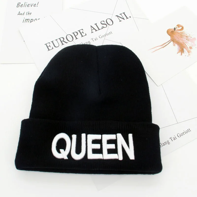 2020 New Arrive Brand King Queen Snapback Cap Men Women Beanie Sport Hat Hip Hop Couple Embroidery Outdoor Knitting | Аксессуары для