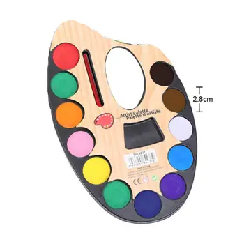 

12 Colors Solid Watercolor Paints With Painting Brush for Children Kid DIY Art Painting Drawing Tools Set