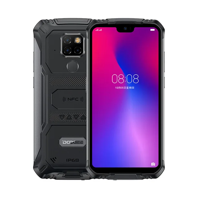 DOOGEE S68 Pro IP68 Водонепроницаемый восьмиядерный смартфон Helio P70 6 ГБ+ 128 Гб 21MP AI Triple 6300 мАч 4G мобильный телефон NFC - Цвет: Black