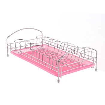 

New Single Layer Kitchen Drainer Rack Kitchen Countertop Dish Bowl Plate Drainer with Water Tray Dish Drying Holder