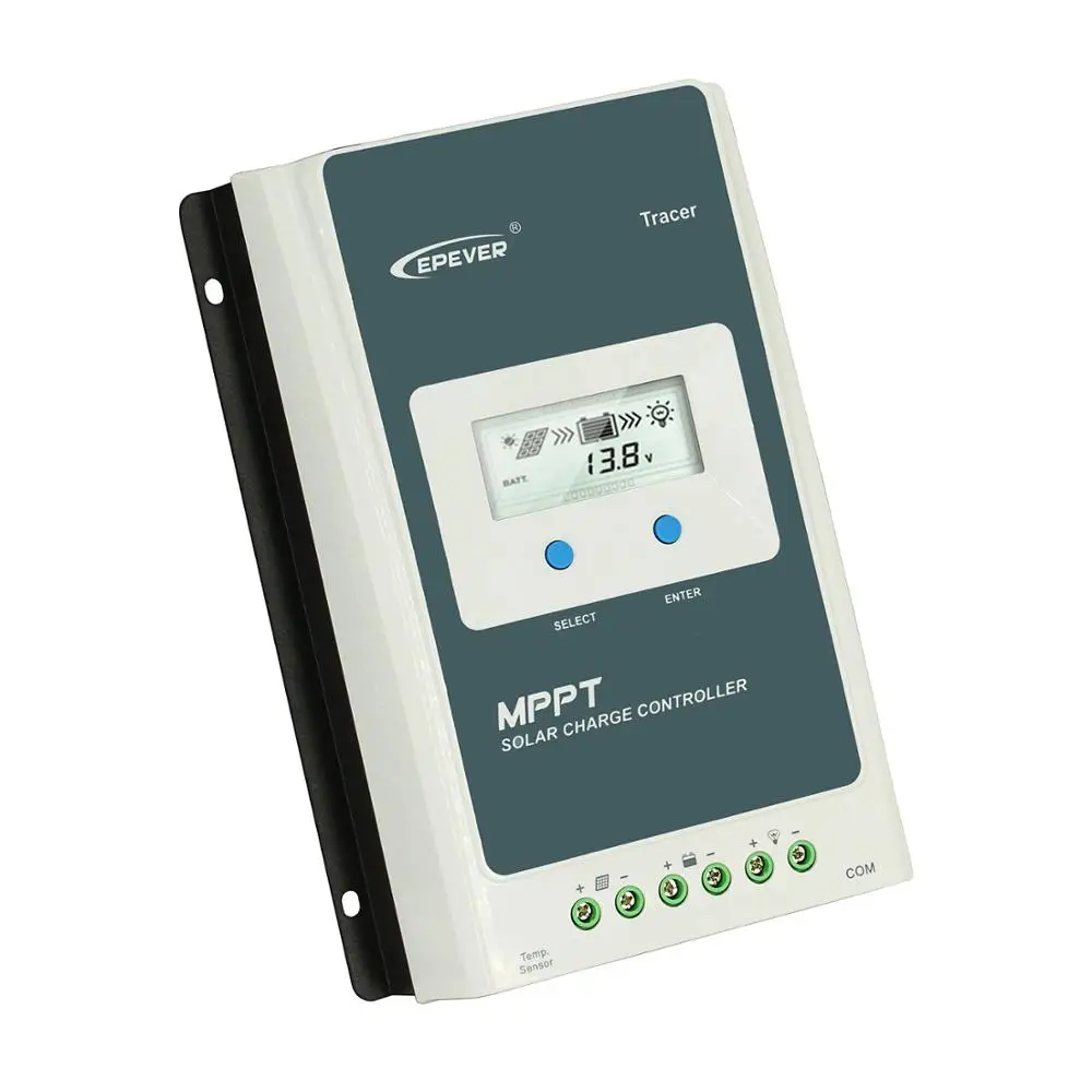 Tracer3210AN 30A MPPT Солнечный Контроллер заряда 12 в 24 в ЖК-дисплей Diaplay солнечный регулятор с MT50 метр eBox-WIFI-01 BLE USB или датчик