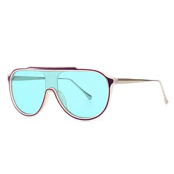 

Fashion Luxury Brand Design Oversized Square Sunglasses Women Men Vintage Big Frame Flat Top Sun Glasses UV400 Mirror Shades