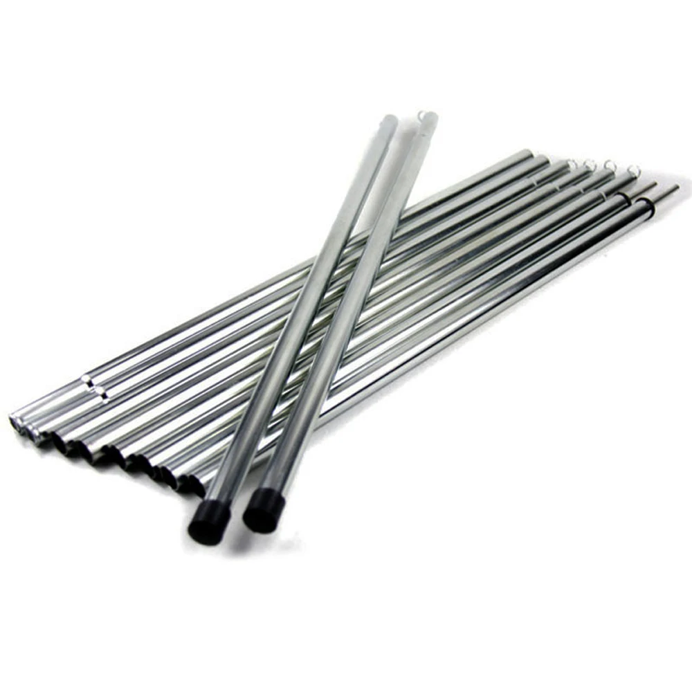 Adjustable Iron Awning Pole Tarp Pole Support Rods 2M 2 Pack