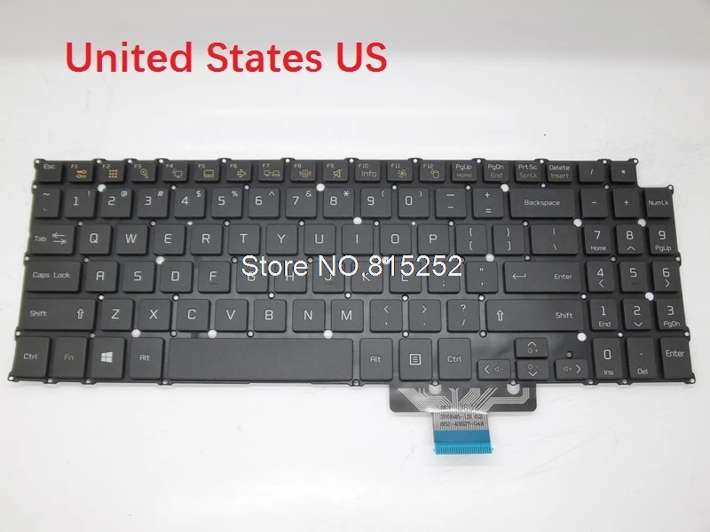 US AR SP BR FR Keyboard For LG 15Z950 15ZD950 15U560 15UD560 15Z950-GT5GK 15Z950-GT70K 15UD560-GX51K -GX5SE 15UD560-KX50K -KX7DK pc keypad