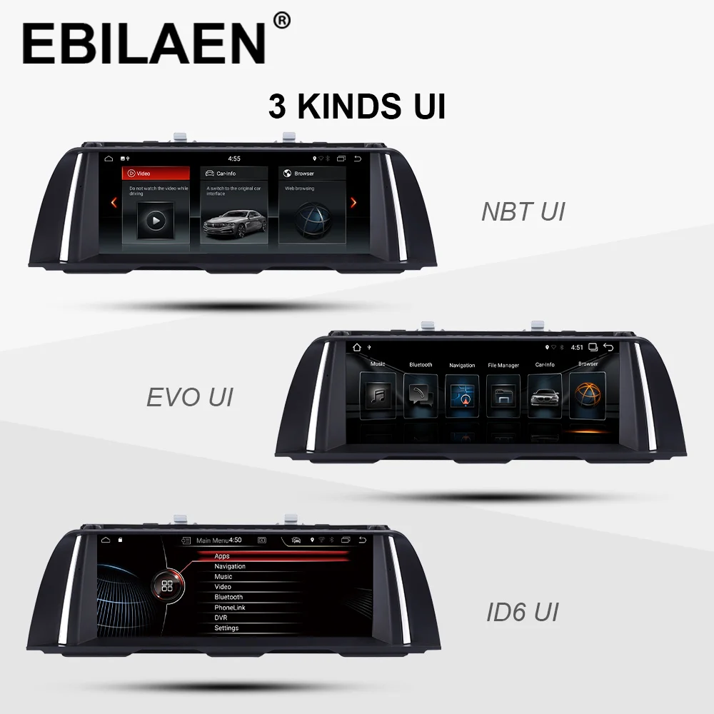 Flash Deal EBILAEN android 9.0 Car DVD GPS Player For BMW 5 Series F10 F11 (2011-2016) CIC/NBT Auto Radio Multimedia Navigation 520i Stereo 3