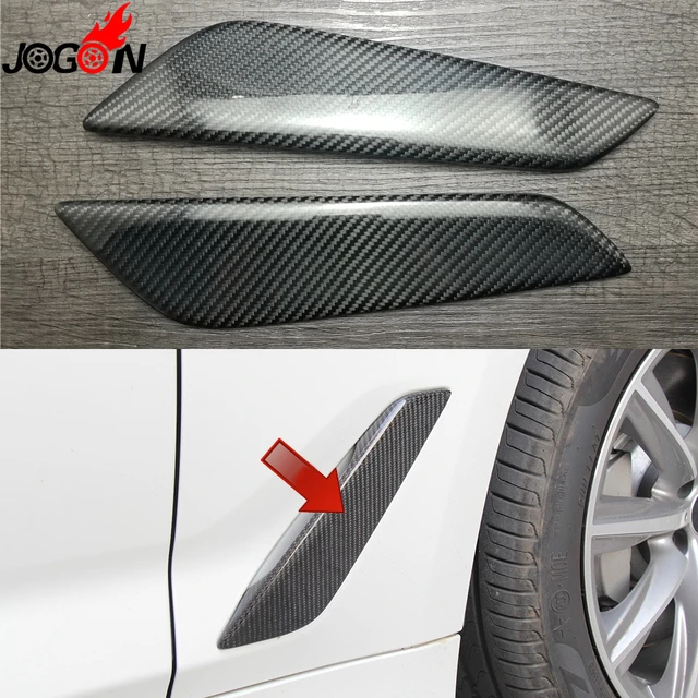 $58.65 Real Carbon Fiber For BMW 5 Series G30 2017 2018+ Car Side Body Fender Cover Air Wing Vent Trim 2PCS/SET