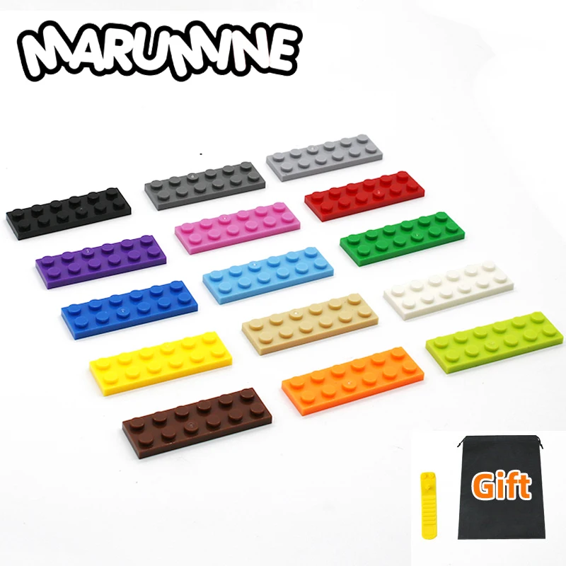 

Marumine 2 x 6 Dots 100PCS BasePlate Building Blocks Toys Creator MOC Bricks Compatible All Major Brands for Kids