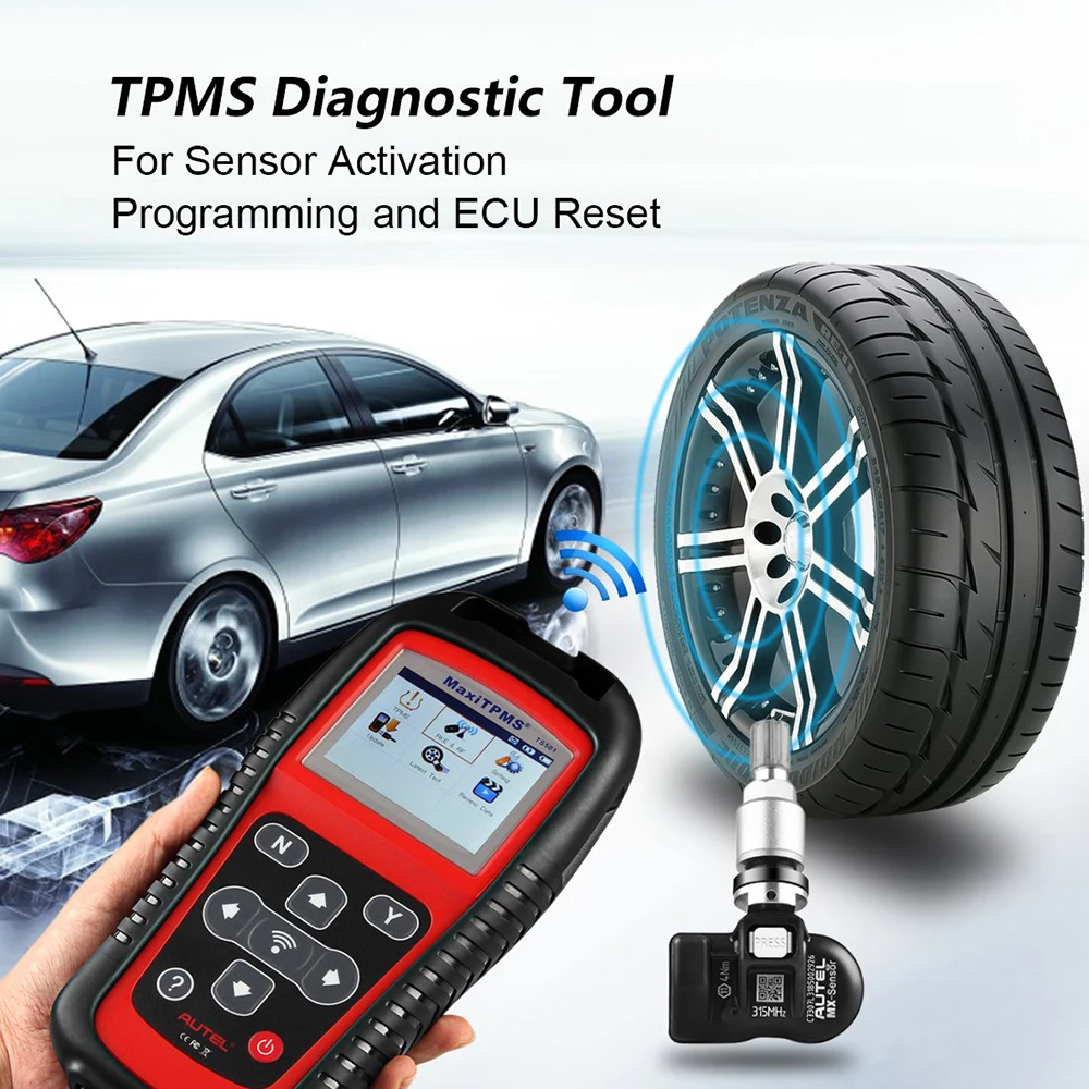Autel MaxiTPMS TS501 TPMS Tire Pressure Sensors Activate and Decode Tool Scanner car diagnostic tool