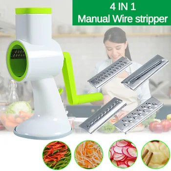 

4 in 1 Multifunctional Slicers Manual Vegetable Cutter Slicer Vegetable Spiralizer Potato Slicer Kitchen Gadgets Food Processors