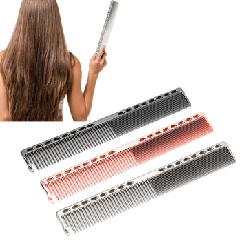 

3pcs Beard Comb Space Aluminum Comb Set Anti-Static Wide Fine Tooth Hair Brush Hairdressing Tool Professional Hair Styling Tool