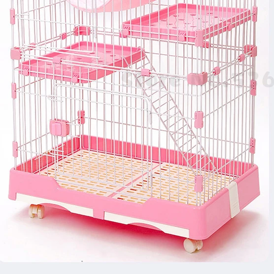 Cat Cage Extra Large Villa Indoor Household House Double Three Layer Pet Small Fence With Toilet Supplies Houses Kennels Pens Aliexpress