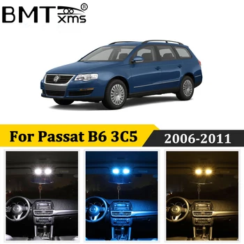 

BMTxms 18Pcs Car LED Interior Map Dome Lights Kit Canbus For Volkswagen VW Passat B6 3C5 Variant Estate Wagon 2006-2011