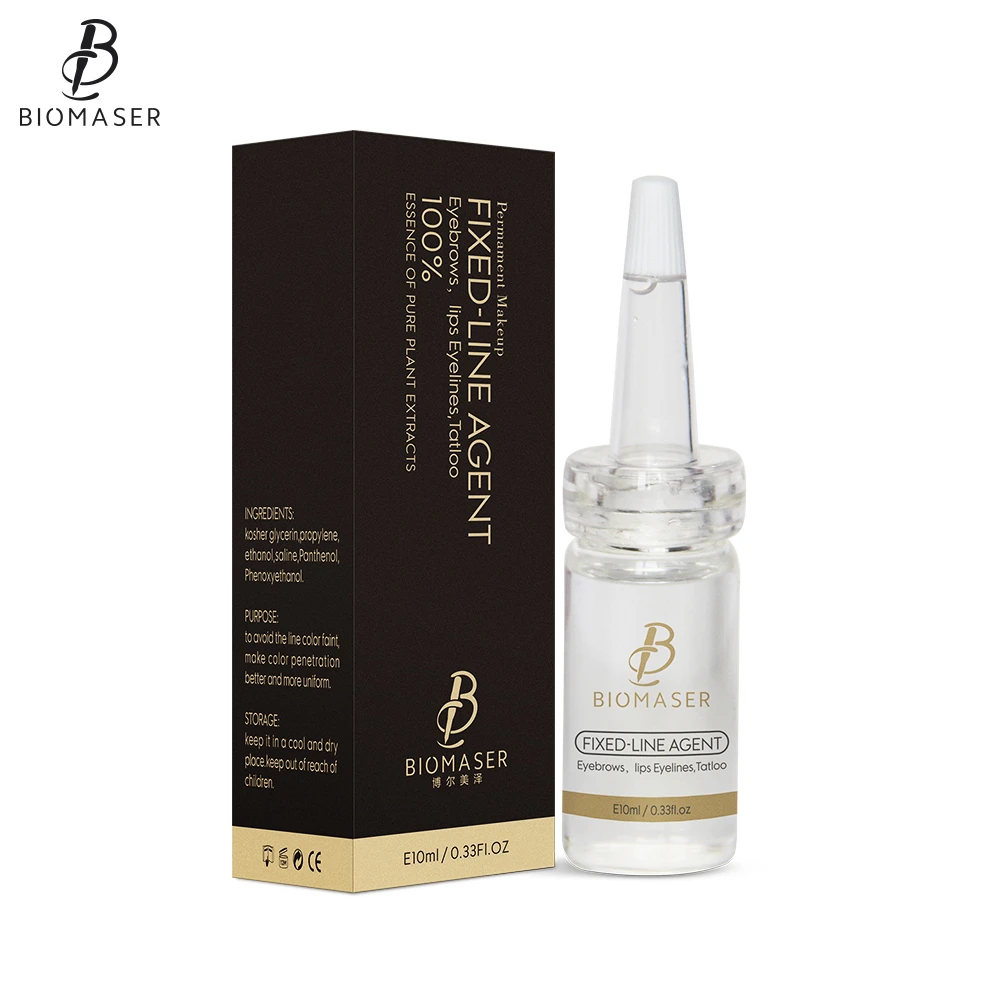 

Biomaser Microblading Pigment Fixing Agent Permanent Makeup Ink Color Lock Assistence Eyebrow Fixed-line Tattoo Accessory