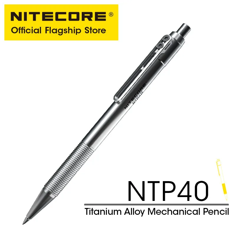 Tanie NITECORE NTP40 CNC stop tytanu ołówek automatyczny rysowanie szkicowanie pisanie