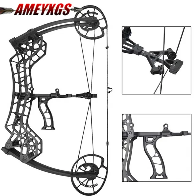 US $524.28 Compound Adult Hunting Compound Adjustable 30lbs 60lbs Dual purpose Steel Ball Outdoor