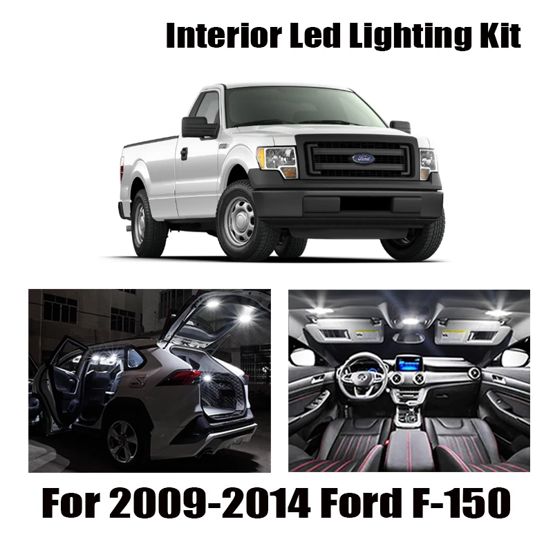 13x Canbus Error Free светодиодный внутренний светильник комплект посылка для 2009-2014 Ford F-150