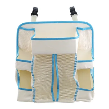 

Waterproof White Durable Baby Crib Heavy Duty Multifunctional Portable Diapers Organizer Hanging Bedding Nursery Storage Bag