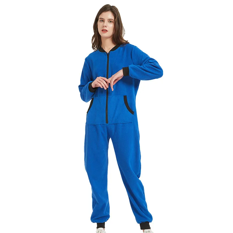 Женская одежда для сна Jumsuits Non куртка с капюшоном карманами на застежке молнии