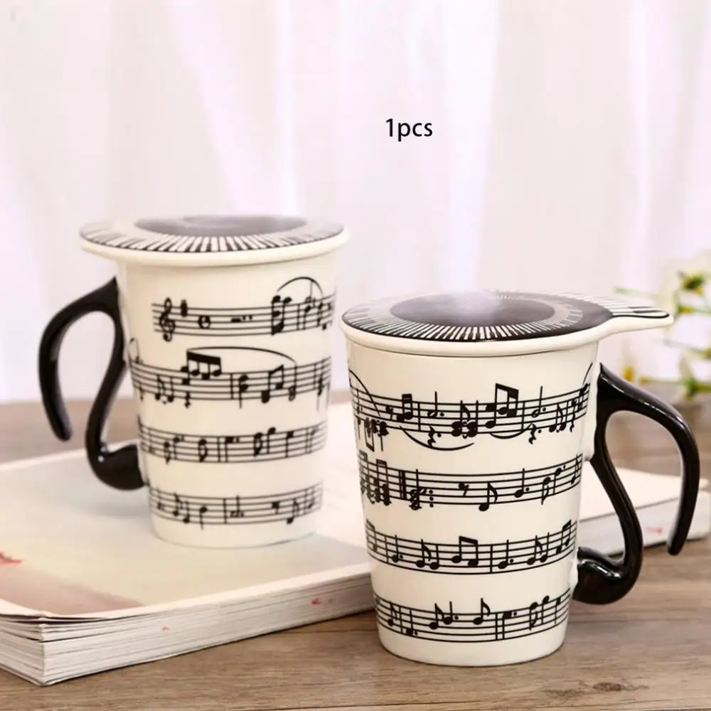 Пара с музыкальным узором керамическая чашка креативная керамическая музыкальная чашка музыкальная марка чашка для воды пара клавиатура пара чашка кофейная чашка