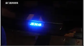 

for Suzuki SX4 special LED cold light stainless steel welcome pedal interior decoration threshold bar decorative accessories