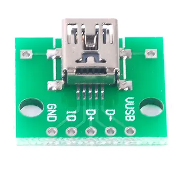 

Mini Usb To Dip Female Seat Mini 5P Patch To Straight Plug Welded Adapter Board Mini Diy Adapter Board