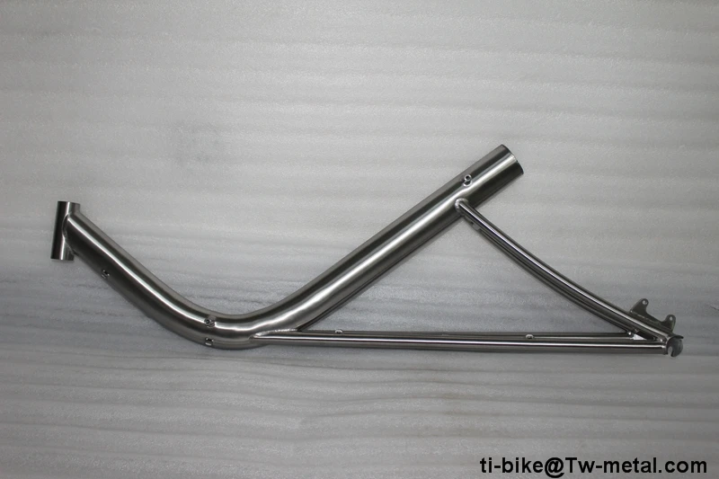 Top China made titanium recumbent bike frame and fork, custom titanium recumbent bicycle fork frames, cheap titanium recumbent frame 3