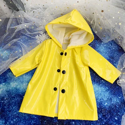 Кукольная одежда 1/3 BJD плащ милый желтый детский сад плащ куртка+ платье для 1/3 BJD куклы аксессуары - Цвет: Цвет: желтый