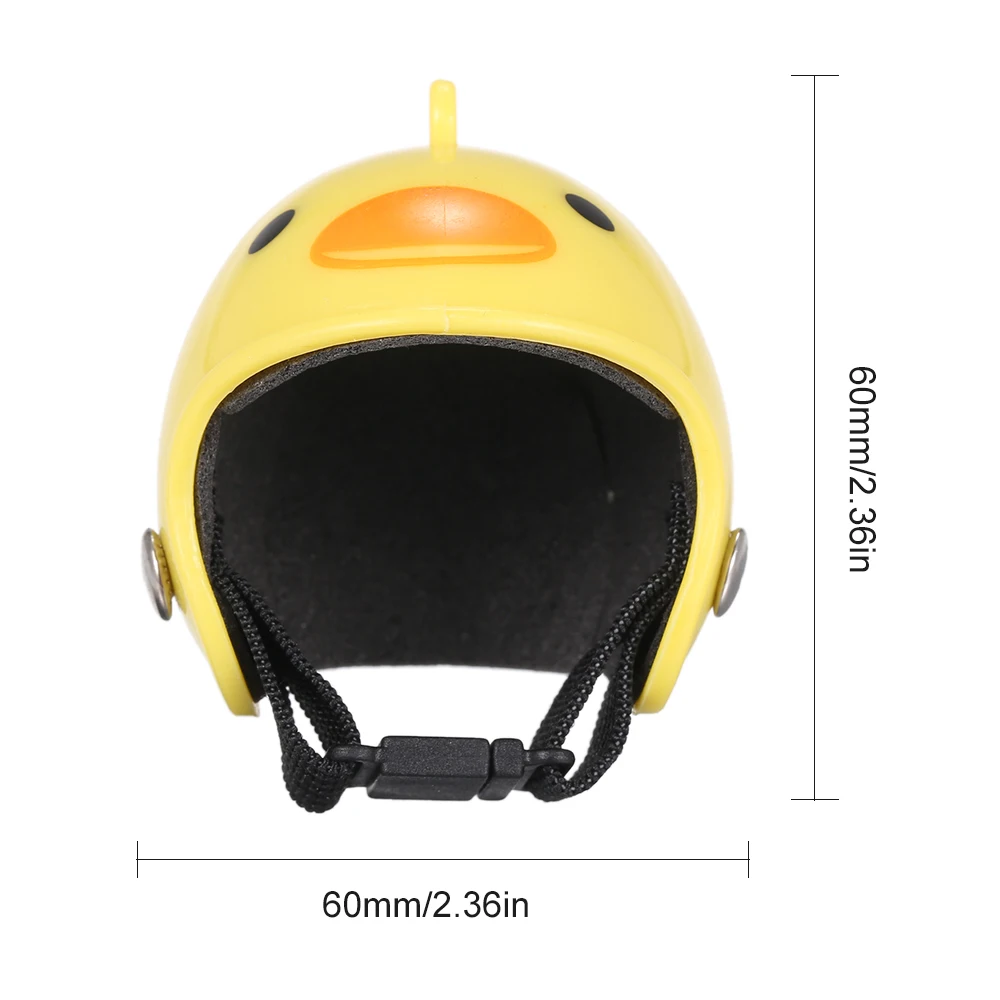 Chicken Helmet Creative Cute Bird Hat Headgear Adjustable Size Small Pet Hard Protection Head for Chicken Duck Bird Poultry