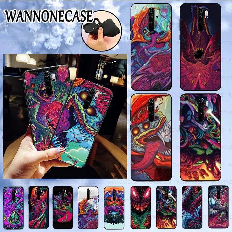 Soft Silicone Black Phone Case For Redmi 7 Note8pro note7 4A 4X 5A S2 6A Note8 Cellphones Hyper Beast Cs go TPU | Мобильные телефоны