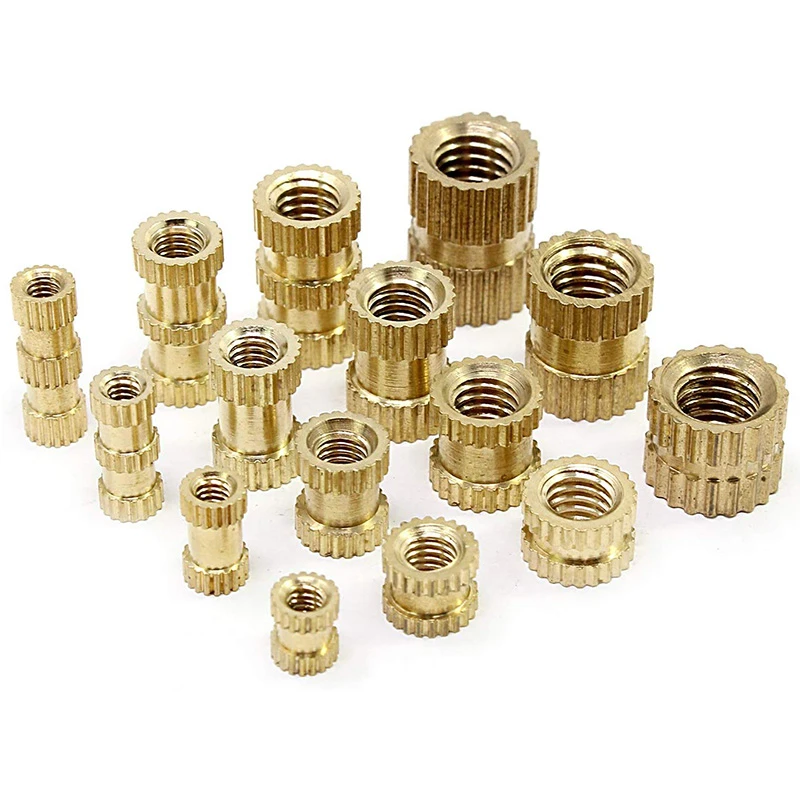 M3 M4 M5 Female Thread Knurled Brass Threaded Embedment Nut for 3D Printing Heat Set Inserts|3D Printer Parts & Accessories| - AliExpress